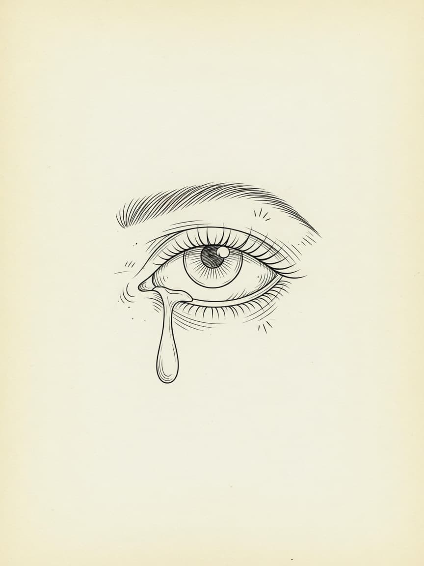 Eye — Fine Line Tattoo Design #4 — Fine Line eye tattoo design