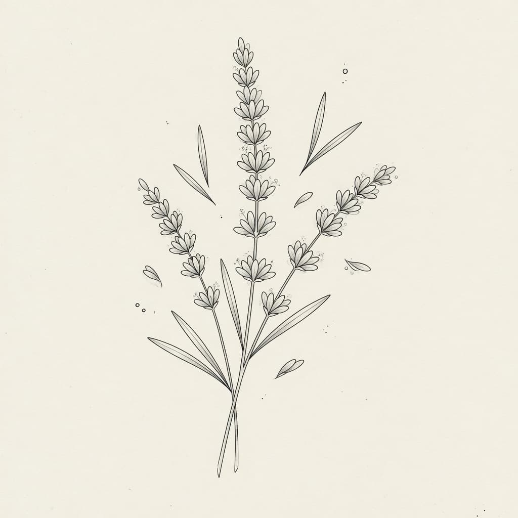 Lavender — Fine Line Tattoo — Fine Line tattoo design for the Forearm