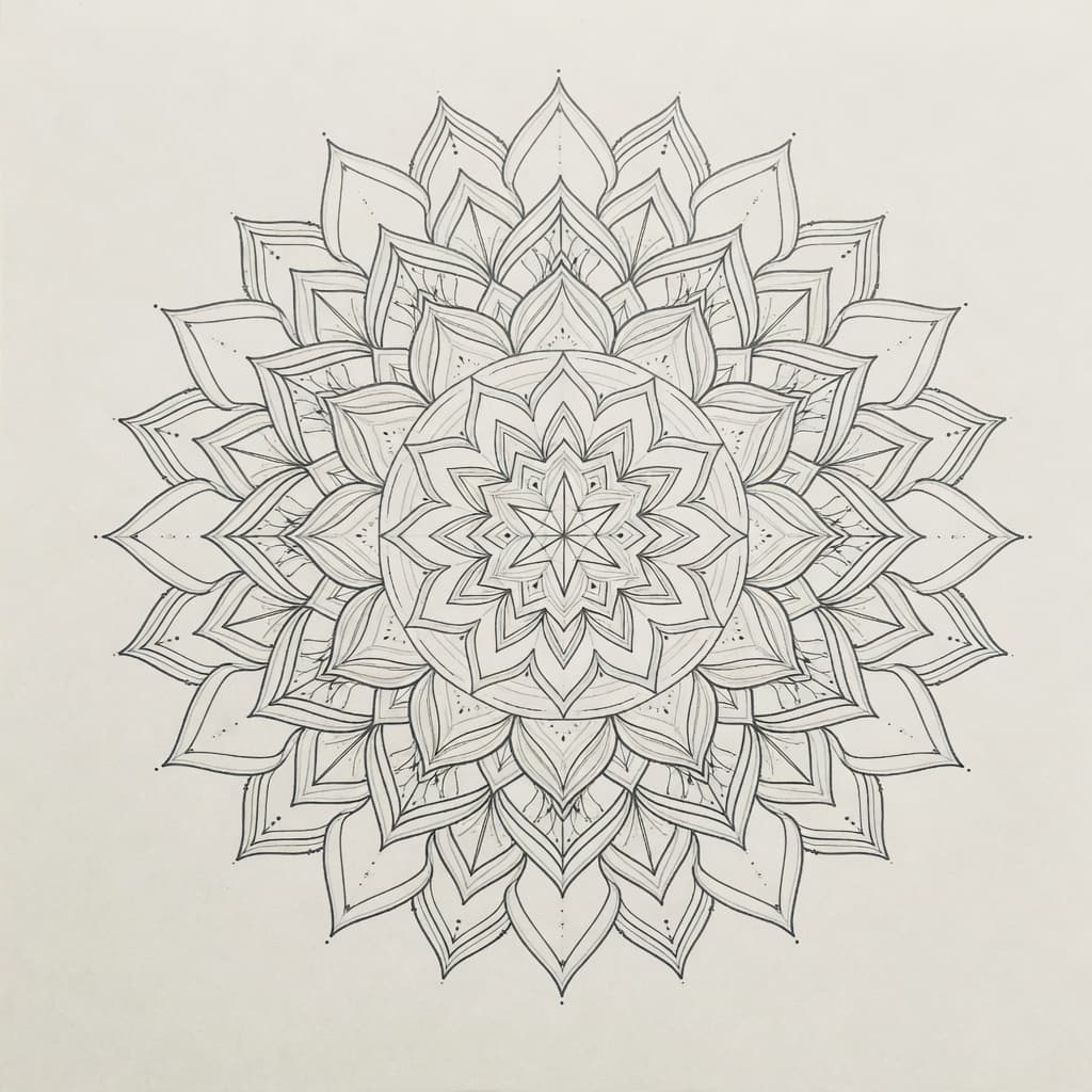 Mandala — Fine Line Tattoo — Fine Line mandala tattoo design