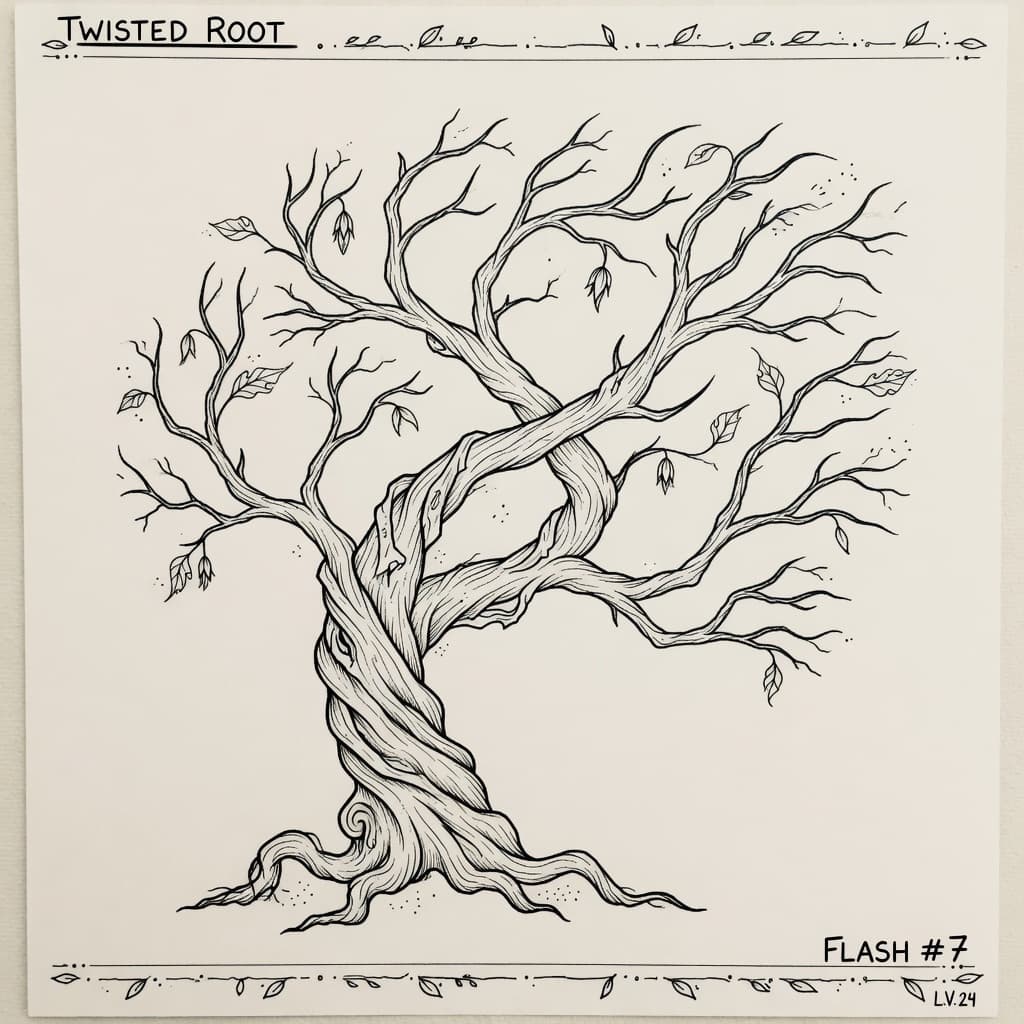 Poison Tree — Fine Line Tattoo — Fine Line poison-tree tattoo design