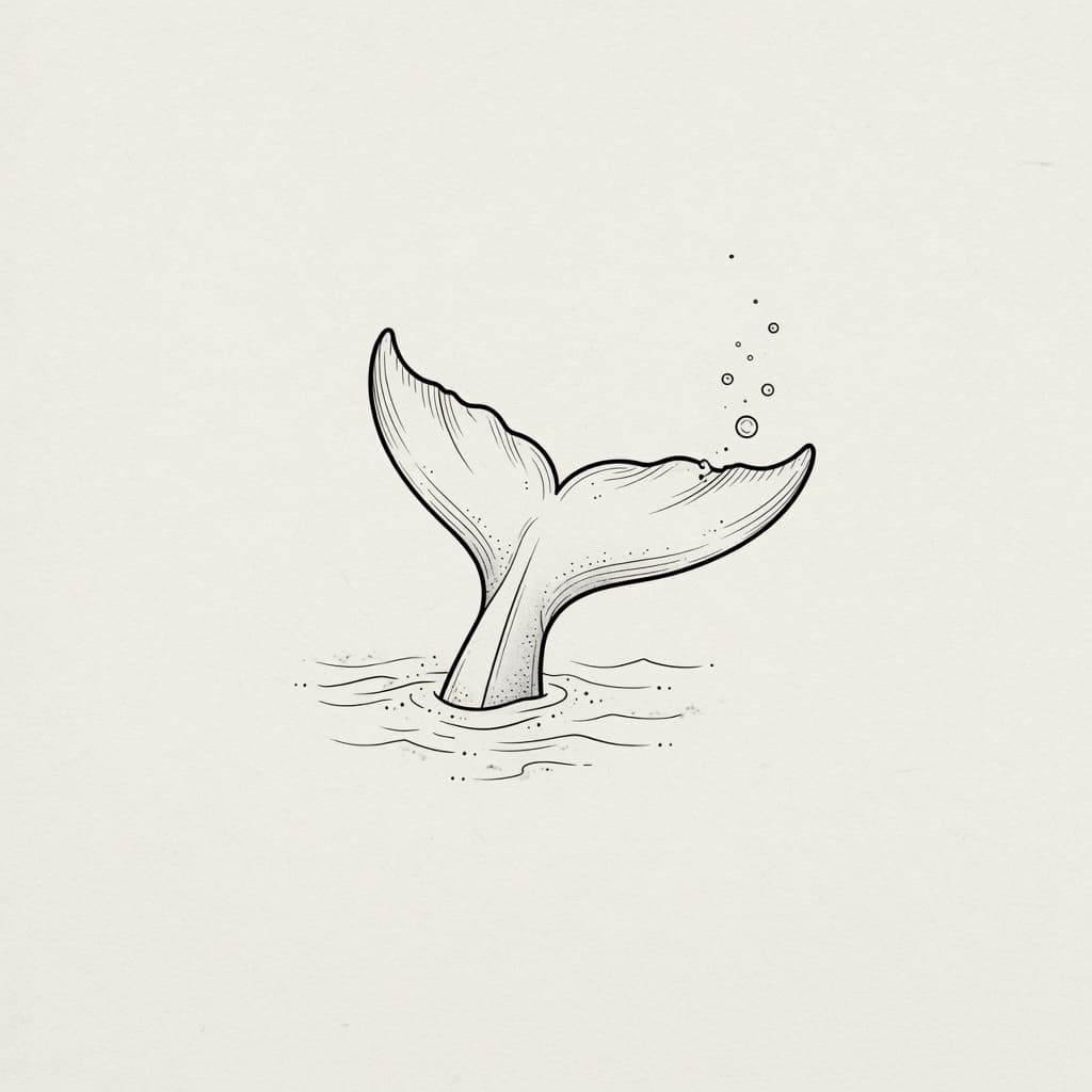 Whale — Fine Line Tattoo — Fine Line tattoo design for the Forearm
