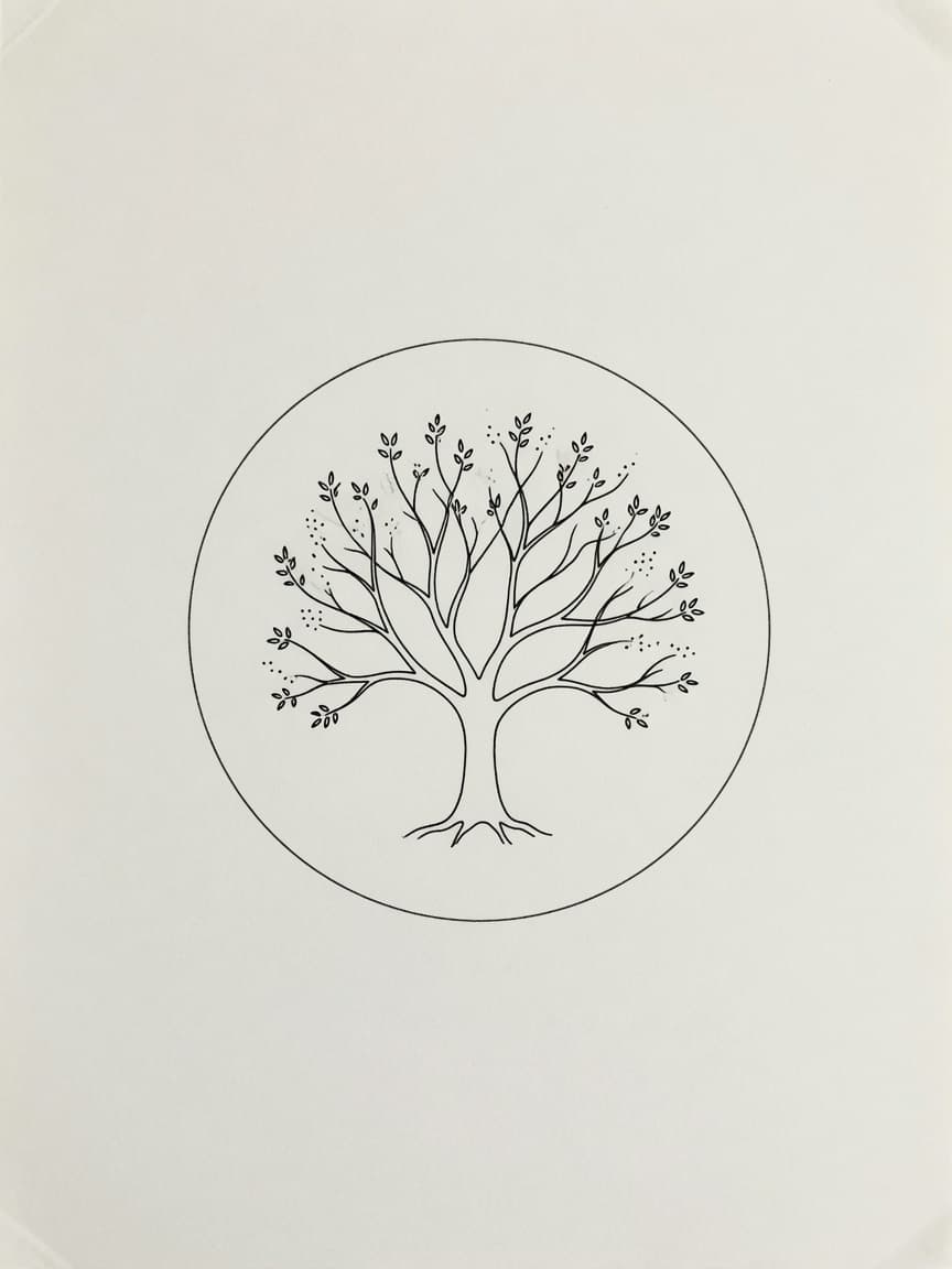 Tree of Life — Fine Line Tattoo Design #4 — Fine Line tattoo design for the Wrist