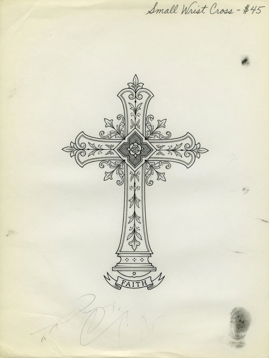 Cross — Fine Line Small Simple Tattoo — Fine Line cross tattoo design