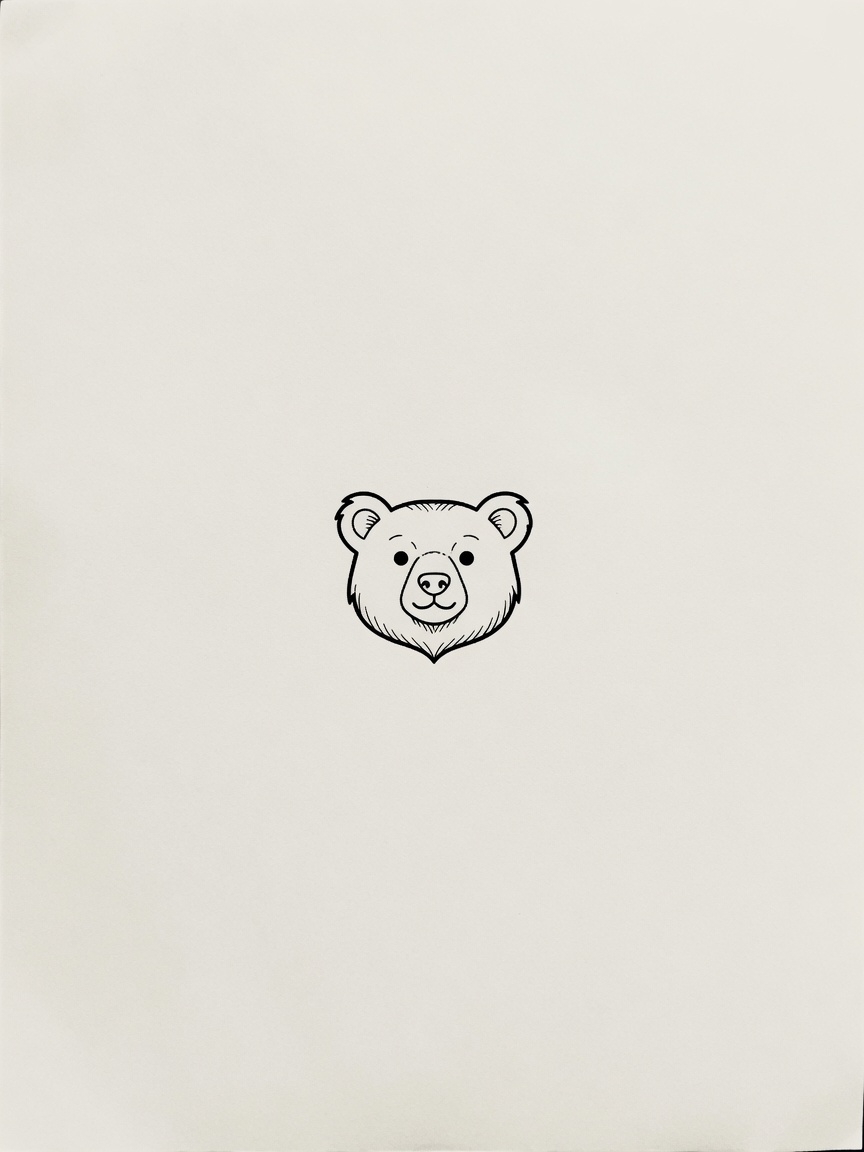 Bear — Fine Line Tattoo — Fine Line bear tattoo design