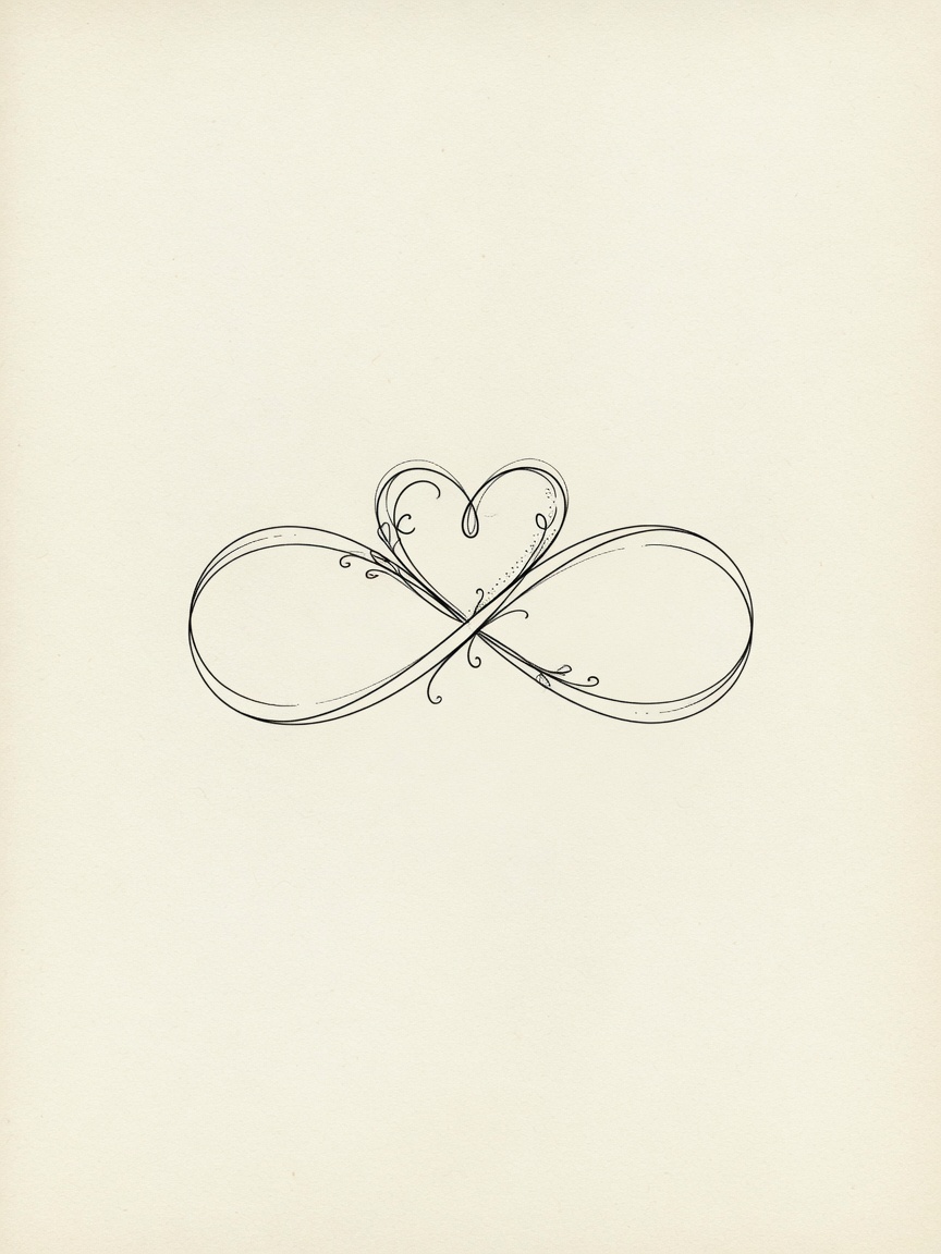 Infinity — Fine Line Tattoo — Fine Line infinity tattoo design