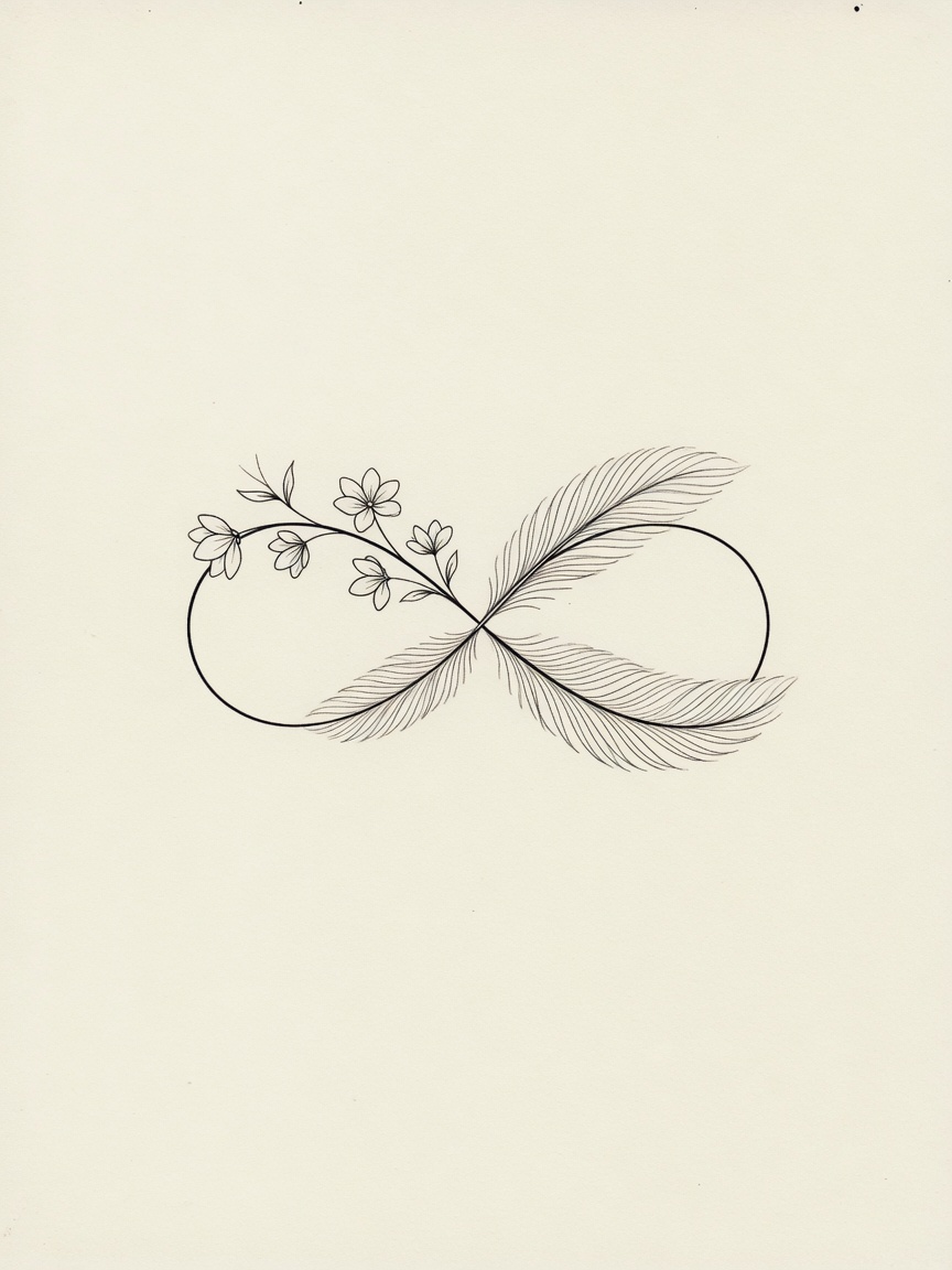Infinity — Fine Line Tattoo — Fine Line infinity tattoo design