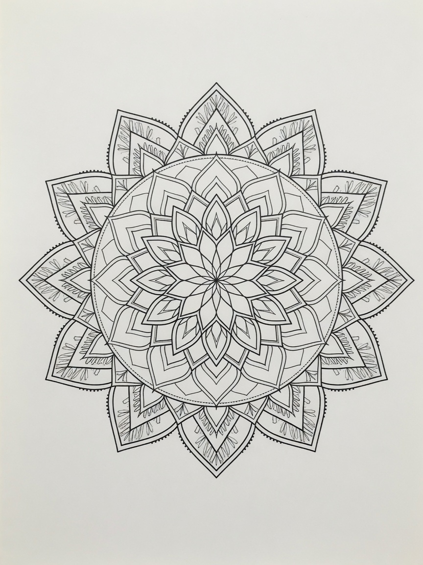Mandala — Fine Line Tattoo — Fine Line mandala tattoo design