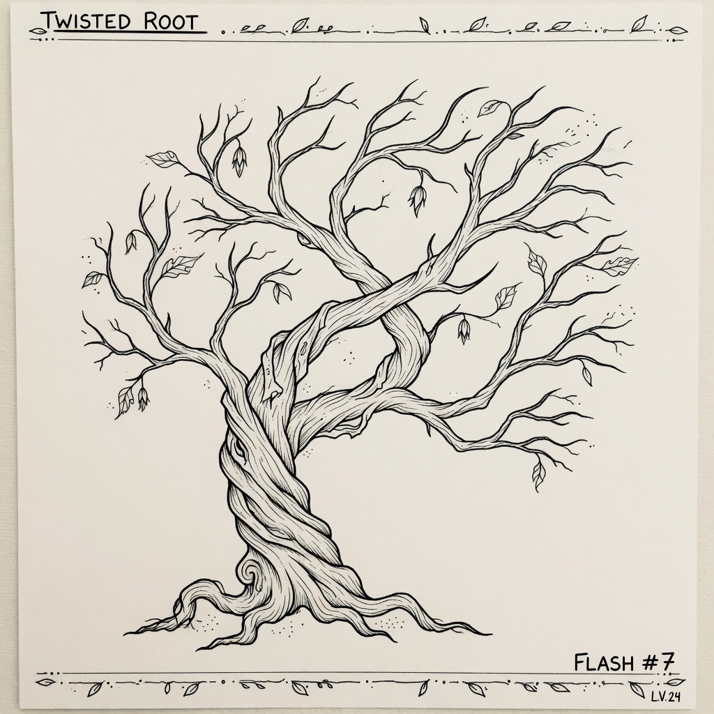 Poison Tree — Fine Line Tattoo — Fine Line poison-tree tattoo design