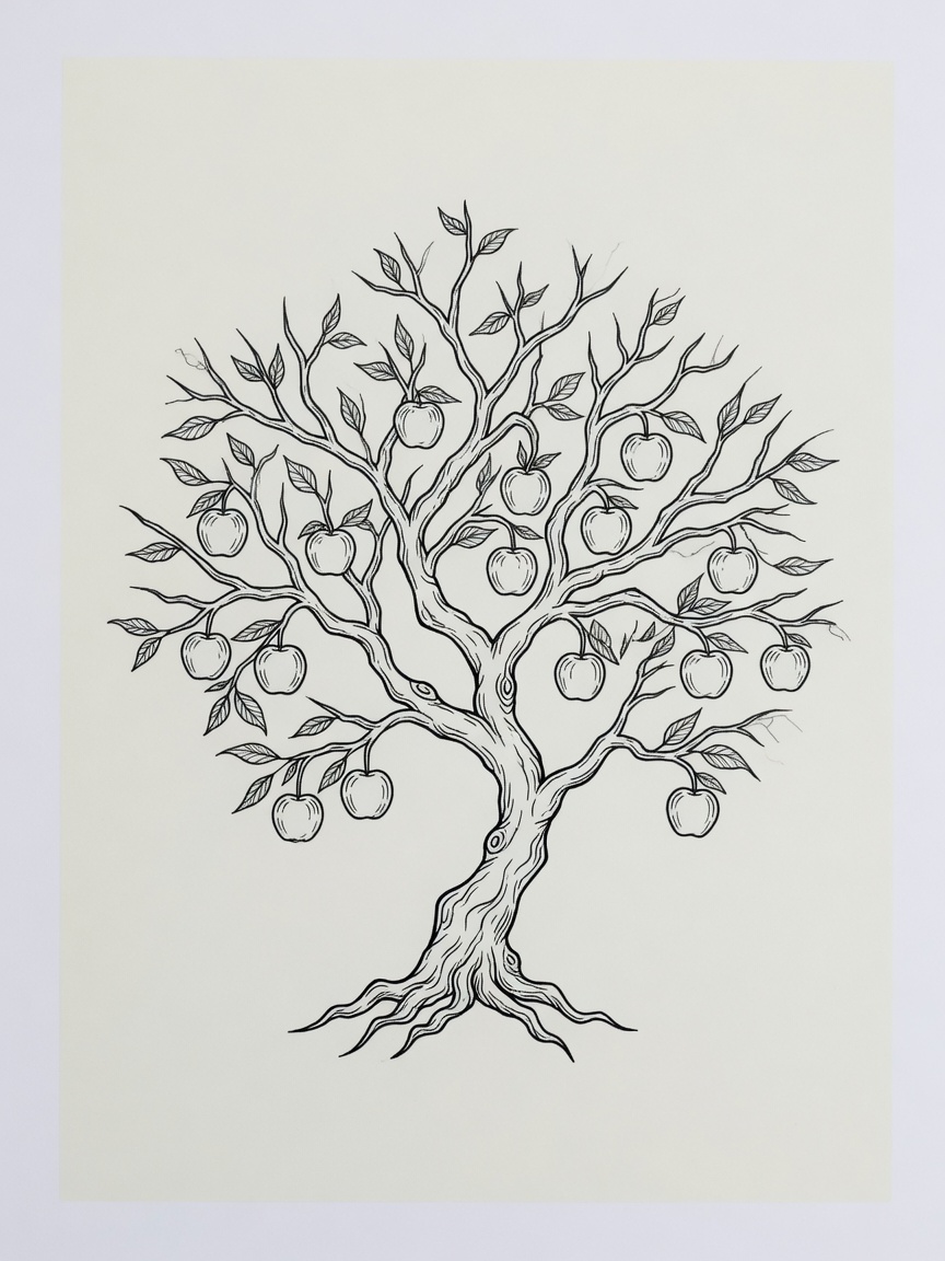Poison Tree — Fine Line Tattoo — Fine Line poison-tree tattoo design