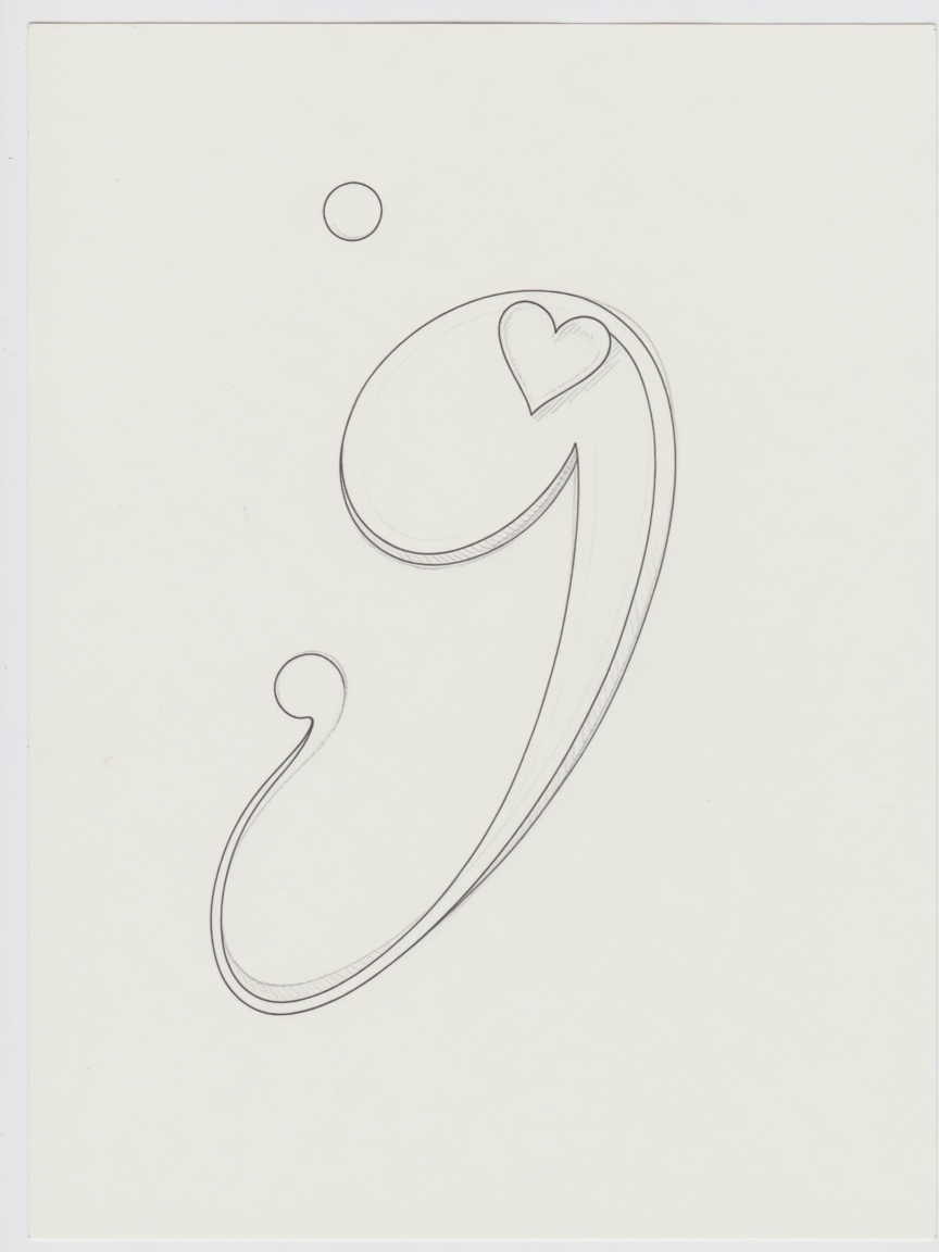 Fine Line Semicolon tattoo