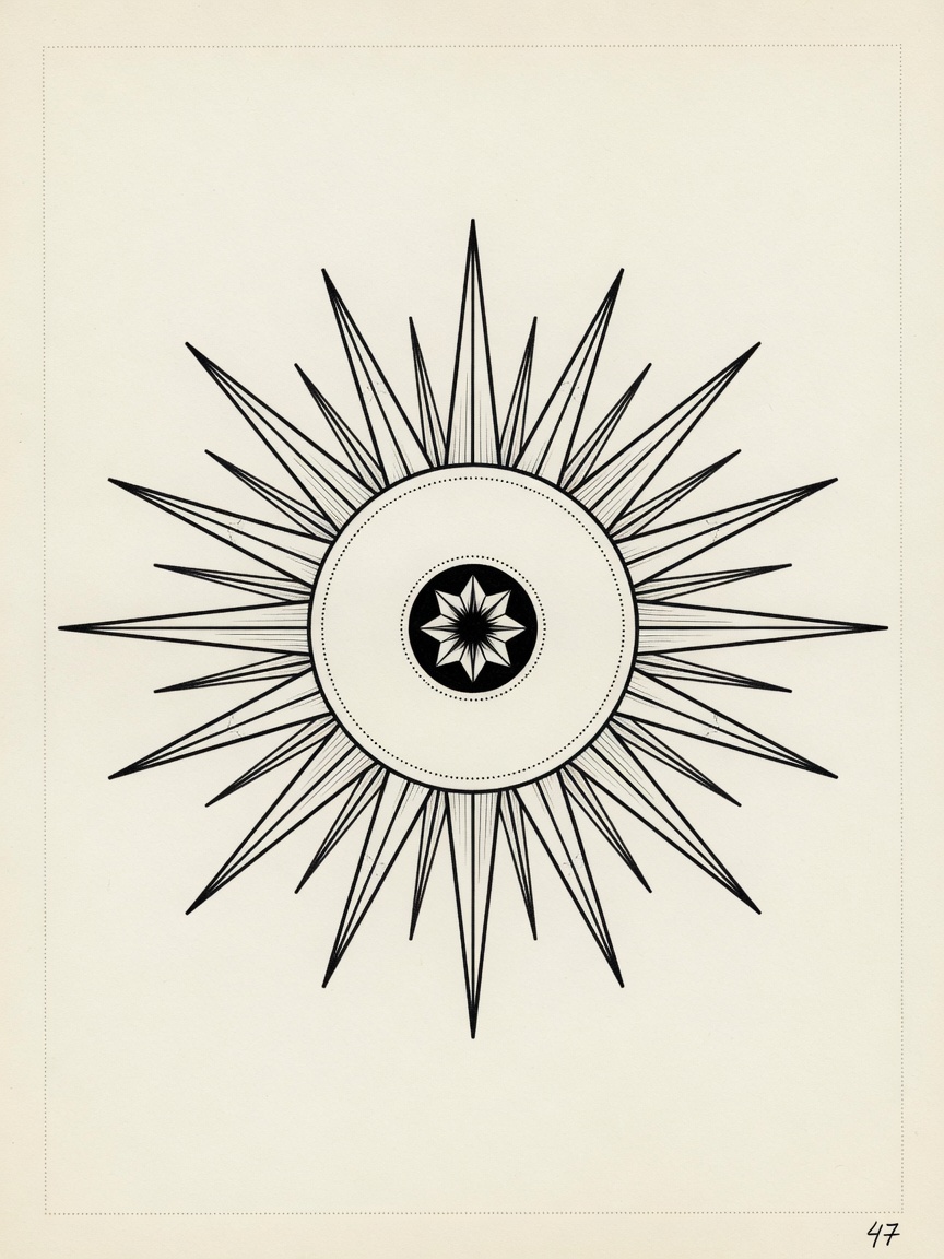 Sun — Fine Line Tattoo — Fine Line sun tattoo design