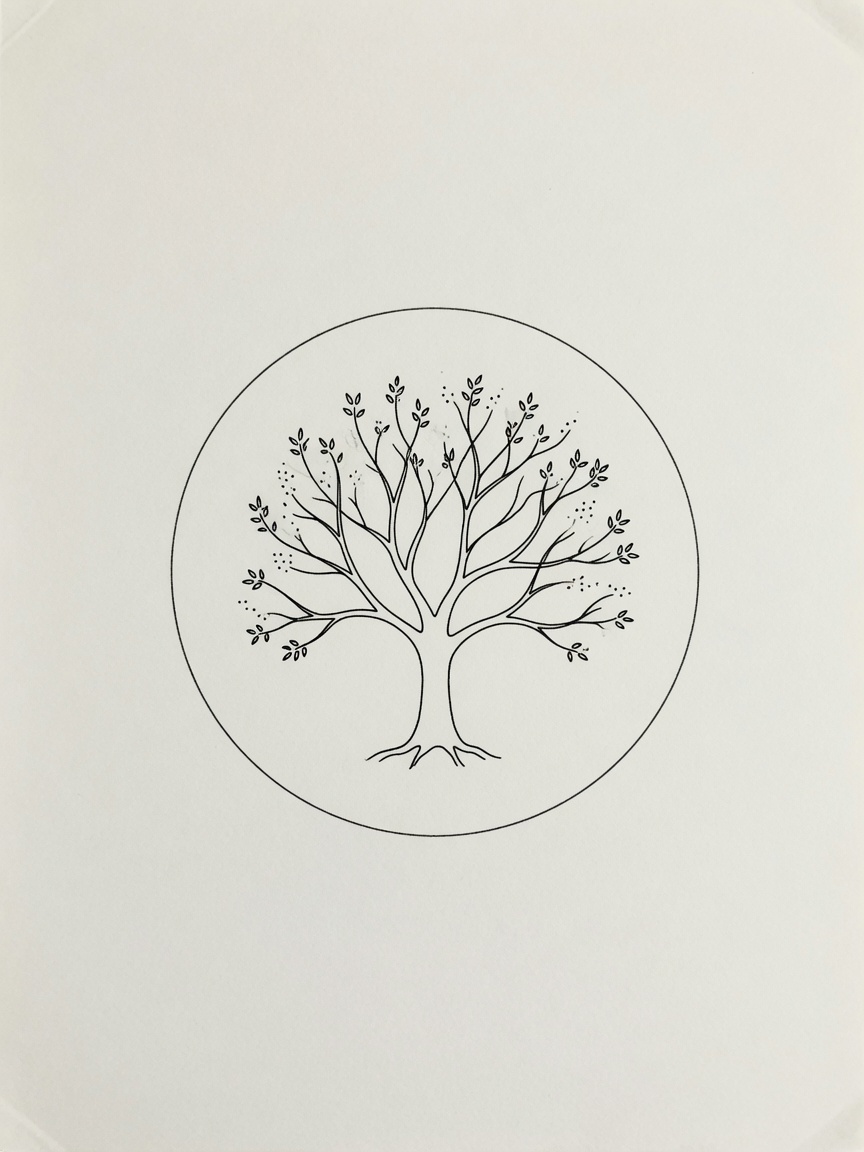 Tree of Life — Fine Line Tattoo — Fine Line tree-of-life tattoo design